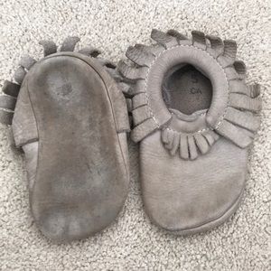 Freshly picked moccasins gray